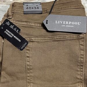 Liverpool Men's Modern Straight Jeans - Tan